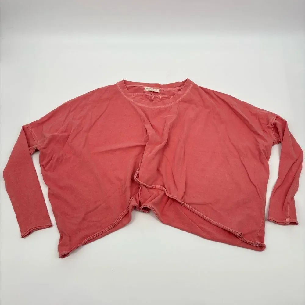 We the free | Coral Long Sleeve cropped pullover Top
